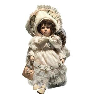 Doll 25” large made Bella rose I call her Bella the porcelain doll she is very h